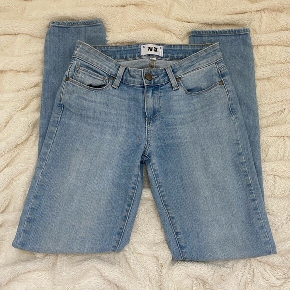 Paige Skyline Ankle Peg jeans size 25 light wash, skinny/tapered cropped jeans - Picture 1 of 7